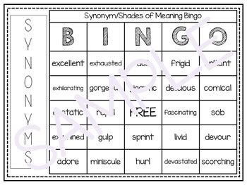 bingo meaning synonym
